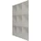 Ekena Millwork 11 7/8in. W x 11 7/8in. H Benson EnduraWall Decorative 3D Wall Panel Covers 0.98 Sq. Ft. WP12X12BEGBW - alternate 3